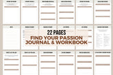 Find Your Passion Journal & Workbook - 22 Pages